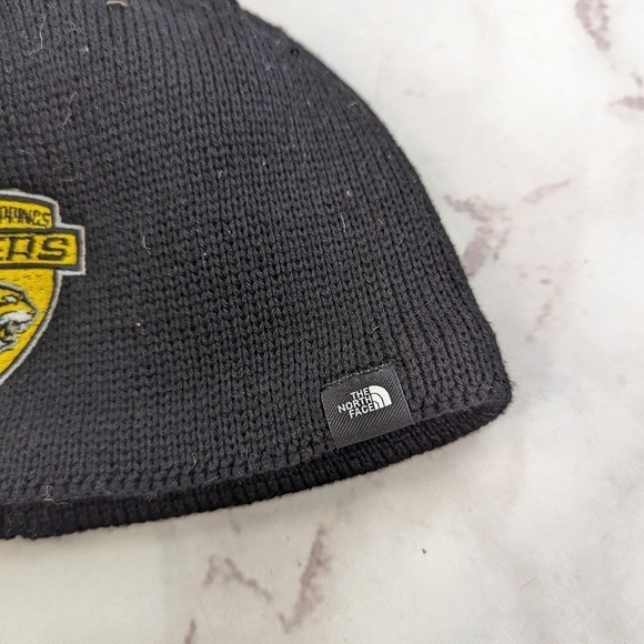 The North Face Beanie Hat Black Skull Cap Fleece Colorado Springs Tigers Hockey - Picture 3 of 9